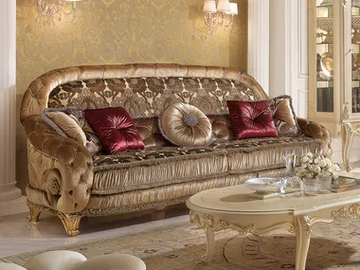 DAVID - 3 seater fabric sofa by Barnini Oseo - view 2
